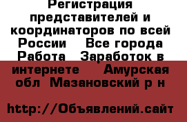 Регистрация представителей и координаторов по всей России. - Все города Работа » Заработок в интернете   . Амурская обл.,Мазановский р-н